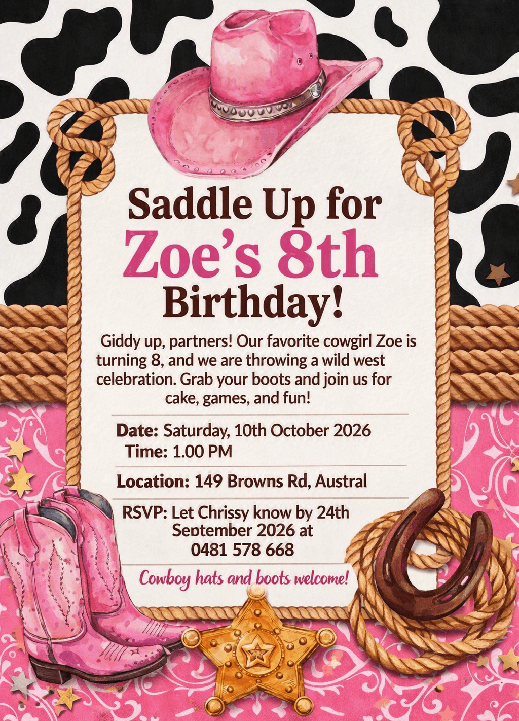 Zoe's 8th Birthday